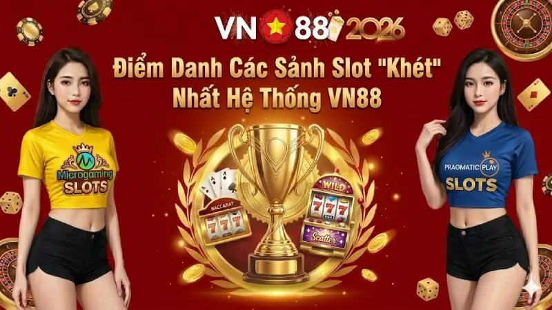 Điểm Danh Các Sảnh Slot VN88 "Khét" Nhất Hệ Thống
